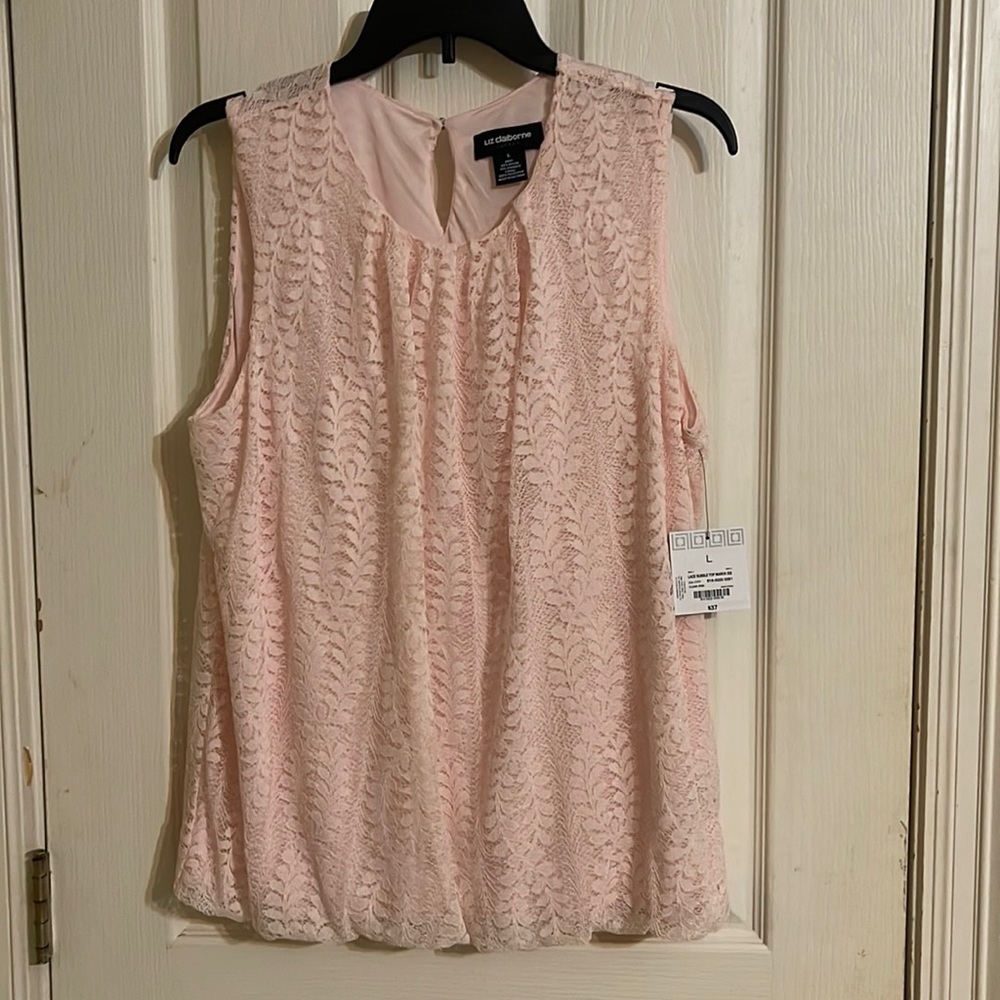 Pink lace Liz Claiborne tank